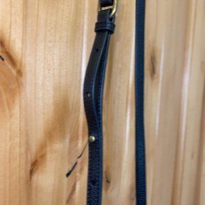 UGG Black Sheepskin Leather Trim CrossBody Bag